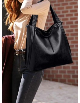 Ladies Fashion Retro Soft Leather All-match Shoulder Bag