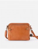 Three-Layer Leather Crossbody Shoulder & Clutch Bag