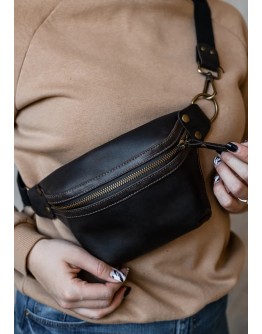 Women Shoulder Vintage Leather Belly Waist bag