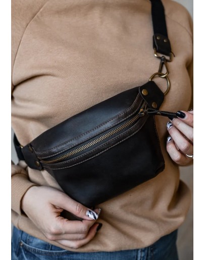 Women Shoulder Vintage Leather Belly Waist bag